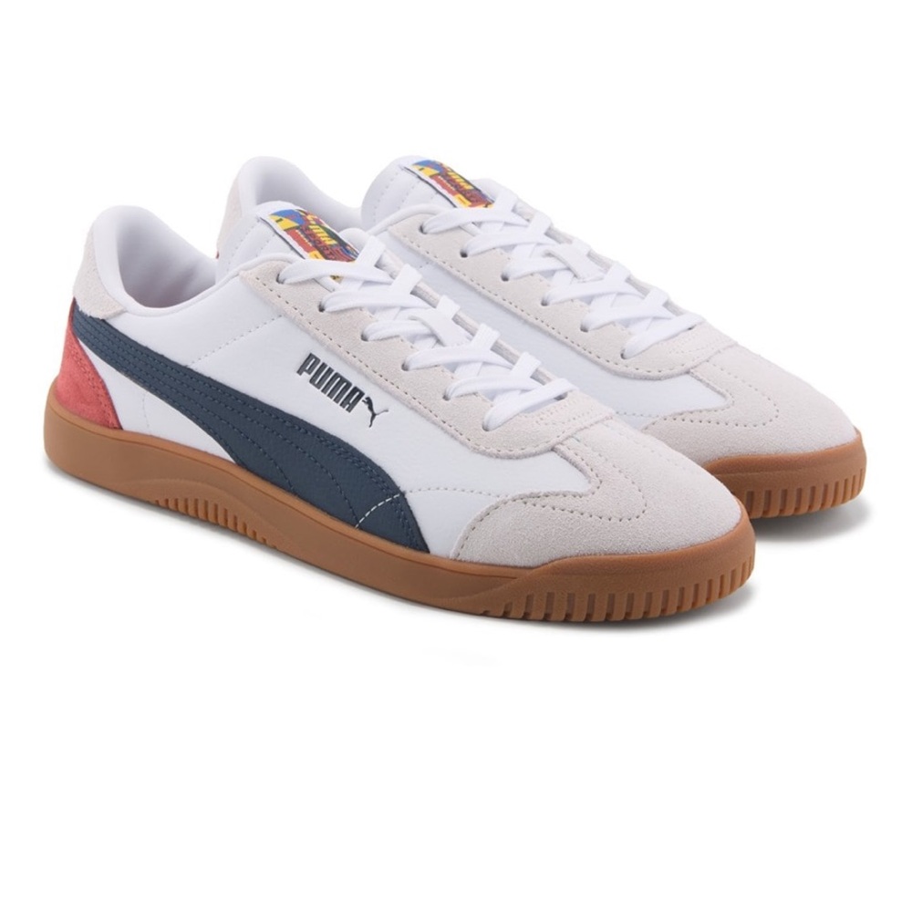 Puma Cream and Navy Casual Sneakers